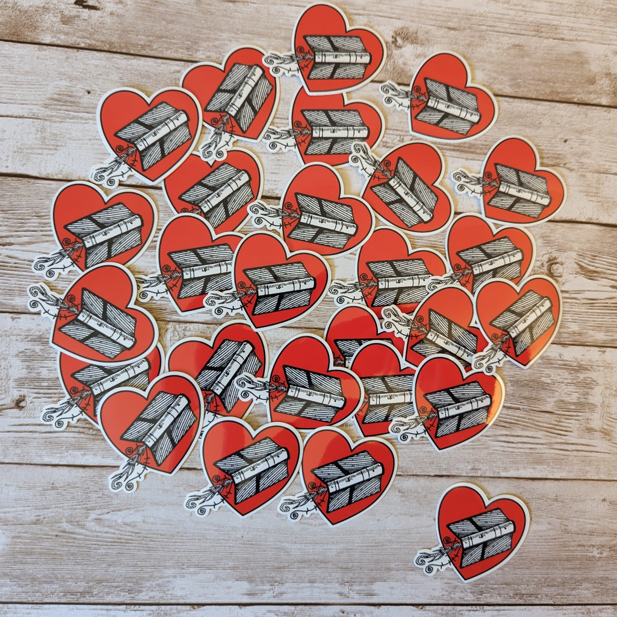 Flying Book Sticker - I Love Flying Books!
