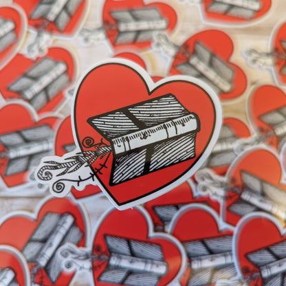 Flying Book Sticker - I Love Flying Books!